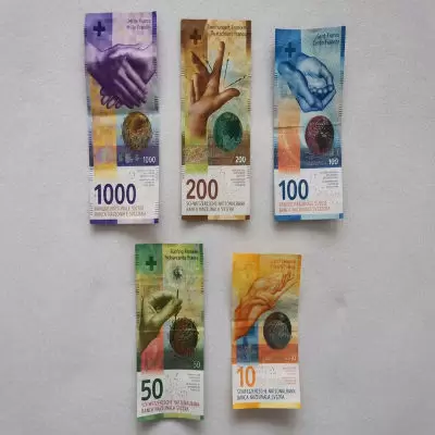 FAKE SWISS FRANC BANKNOTES